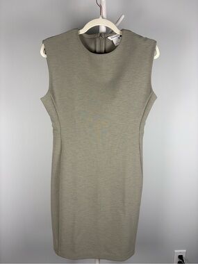 Club Monaco Gray/Green Sleeveless Sheath Dress, Size 6, NWT